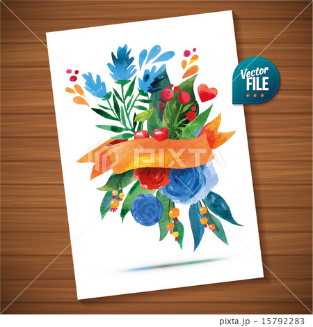 Beautiful Floral Greeting Card Beautiful Floral Greeting Card 15792283