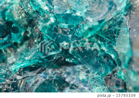 Chrysocolla is a hydrated copper cyclosilicate 15793339