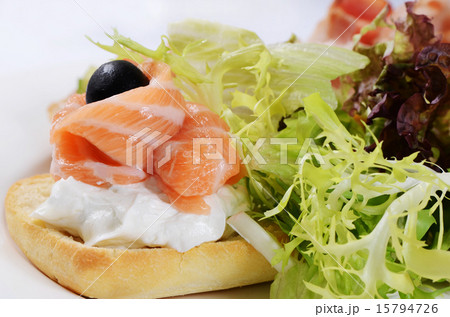 The bruschetta with various toppings The bruschetta with various toppings 15794726