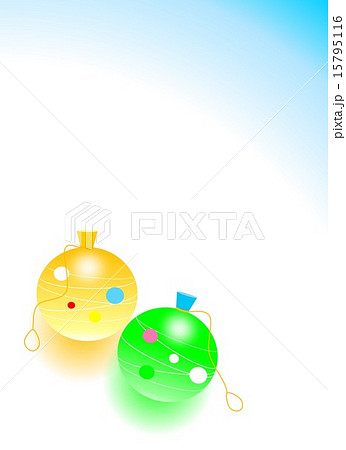 黄色と緑のヨーヨー 黄色と緑のヨーヨー 15795116