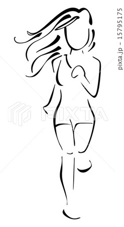 Running woman Running woman 15795175