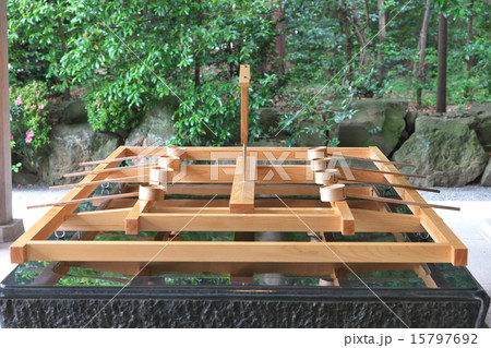 寒川神社　手水舎 15797692