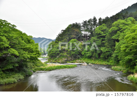 新緑の御岳渓谷 15797816