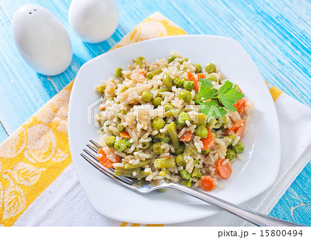 rice with vegetables rice with vegetables 15800494