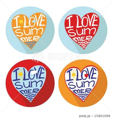 Summer typographic logo,icons,label set Summer typographic logo,icons,label set 15801098