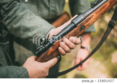 German military decoration on the uniform of a German soldier 15801427