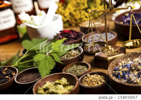 Natural remedy and mortar, natural colorful tone Natural remedy and mortar, natural colorful tone 15803007