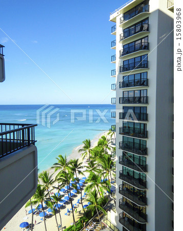 ハワイ　ワイキキ　モアナサーフライダーホテルから 15803968