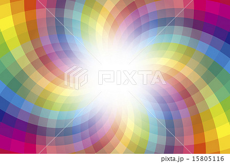 虹 虹色 レインボー 放射状 背景 七色 バックグラウンド 壁紙 素材 模様 背景素材 光 にじ色 のイラスト素材