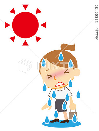 大汗　ビジネスウーマン 15806459