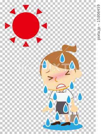 大汗　ビジネスウーマン 15806459