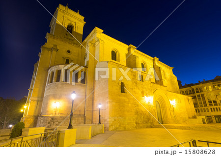 Wide angle shot of San Juan de Albacete  in evening 15808628
