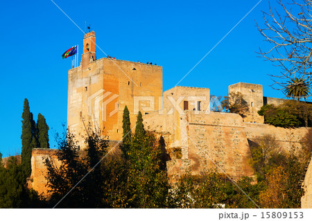 View of main building of  Alhambra.  Granada 15809153