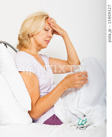 Sad female pensioner Sad female pensioner 15809327