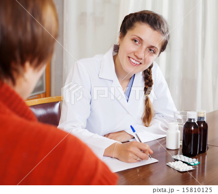 Female doctor examining patient 15810125