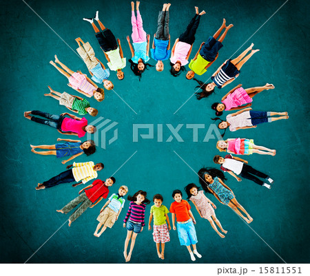 Multiethnic Children Smiling Happiness Friendship Concept 15811551