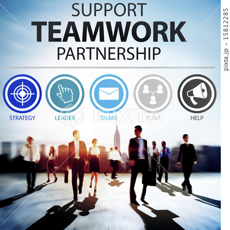 Support Teamwork Partnership Group Collaboration Concept Support Teamwork Partnership Group Collaboration Concept 15812285