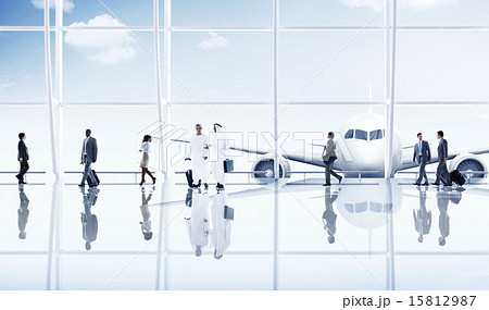 Airport Travel Business People Trip Transportation Airplane Conc Airport Travel Business People Trip Transportation Airplane Conc 15812987
