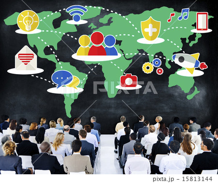 Social Network Sharing Global Communications Connection Concept 15813144