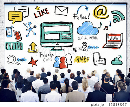 Business People Seminar Global Communications Social Media Conce Business People Seminar Global Communications Social Media Conce 15813347