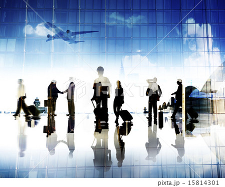 Business People Pilot Corporate Airport Travel Flight Concept 15814301