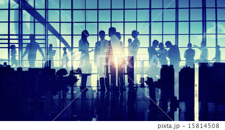 Business People Communication Discussion Cityscape Corporate Con Business People Communication Discussion Cityscape Corporate Con 15814508