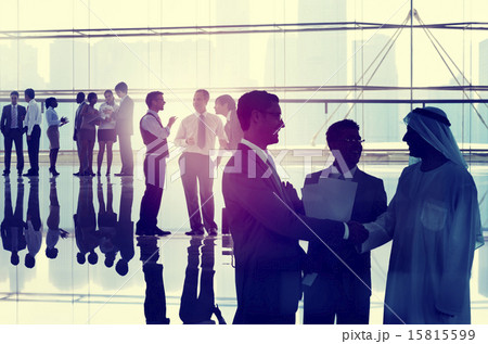 Business People Meeting Room Handshake Global Communication Conc Business People Meeting Room Handshake Global Communication Conc 15815599