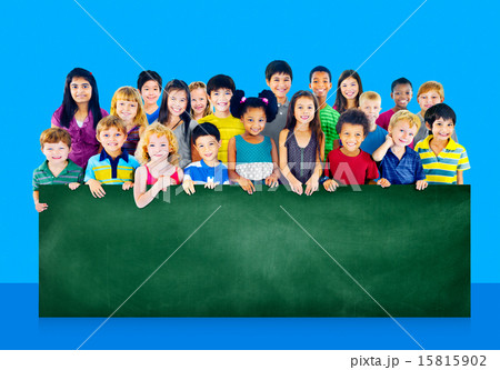 Diversity Friendship Group of Kids Education Blackboard Concept Diversity Friendship Group of Kids Education Blackboard Concept 15815902