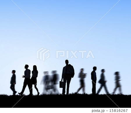 Group of Business People in Motion Group of Business People in Motion 15816267