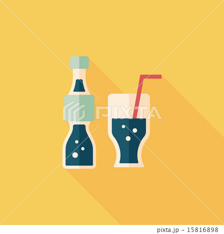 soda drink flat icon with long shadow,eps10 soda drink flat icon with long shadow,eps10 15816898