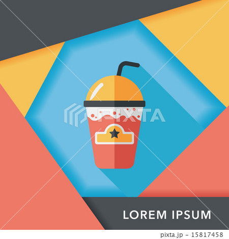 frappucino flat icon with long shadow,eps10 frappucino flat icon with long shadow,eps10 15817458
