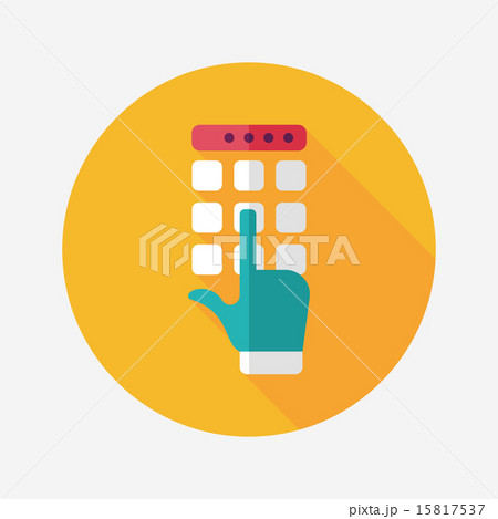 ATM flat icon with long shadow,eps10 15817537