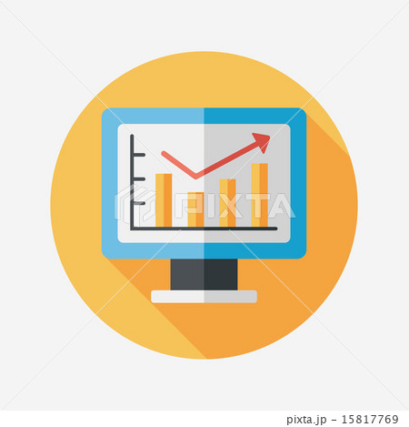 business chart flat icon with long shadow,eps10 business chart flat icon with long shadow,eps10 15817769