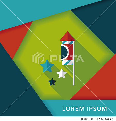 Firecracker flat icon with long shadow,eps10 Firecracker flat icon with long shadow,eps10 15818637