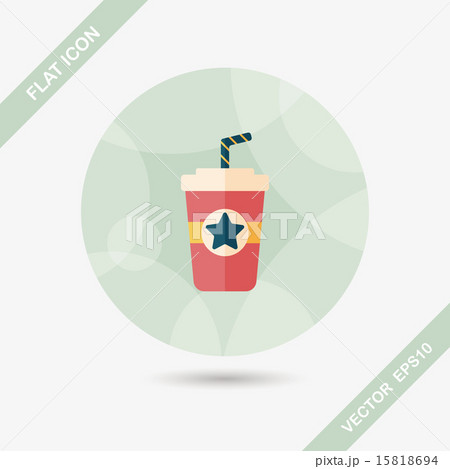 soda drink flat icon with long shadow,eps10 soda drink flat icon with long shadow,eps10 15818694