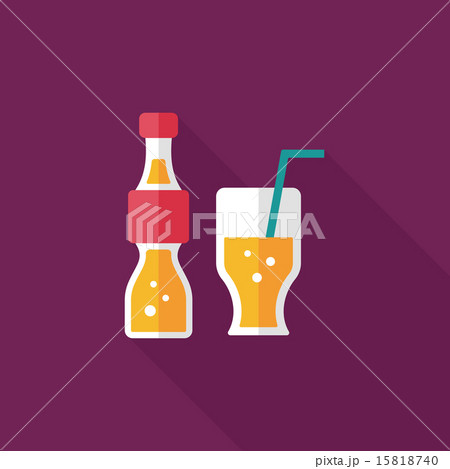 soda drink flat icon with long shadow,eps10 soda drink flat icon with long shadow,eps10 15818740
