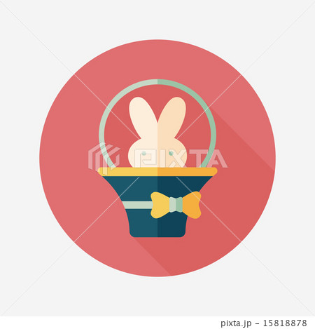 easter bunny flat icon with long shadow,eps10 easter bunny flat icon with long shadow,eps10 15818878