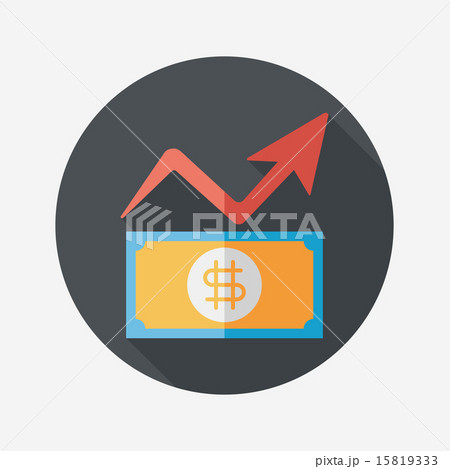 business chart flat icon with long shadow,eps10 business chart flat icon with long shadow,eps10 15819333