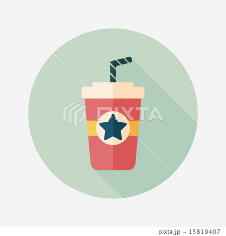 soda drink flat icon with long shadow,eps10 soda drink flat icon with long shadow,eps10 15819407