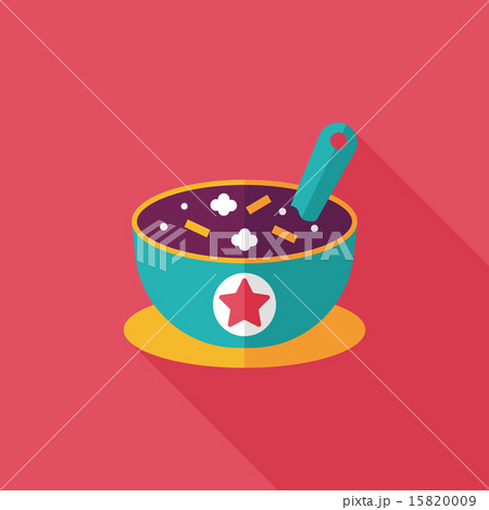 soup flat icon with long shadow,eps10 15820009