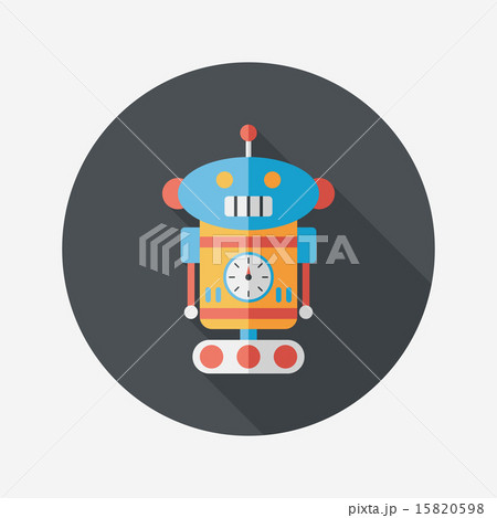 robot flat icon with long shadow,eps10 robot flat icon with long shadow,eps10 15820598