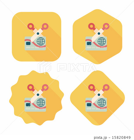 credit card flat icon with long shadow,eps10 credit card flat icon with long shadow,eps10 15820849