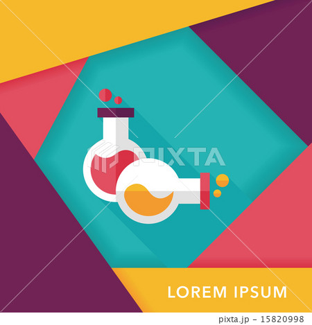 test tube flat icon with long shadow,eps10 test tube flat icon with long shadow,eps10 15820998