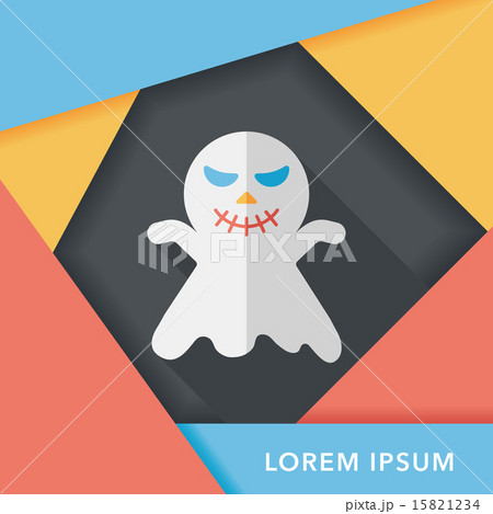 ghost flat icon with long shadow,eps10 ghost flat icon with long shadow,eps10 15821234
