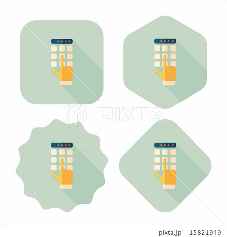 ATM flat icon with long shadow,eps10 15821949