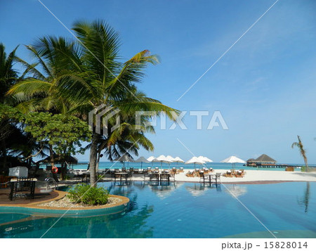 モルディブ　カヌフラリゾート　プール 15828014