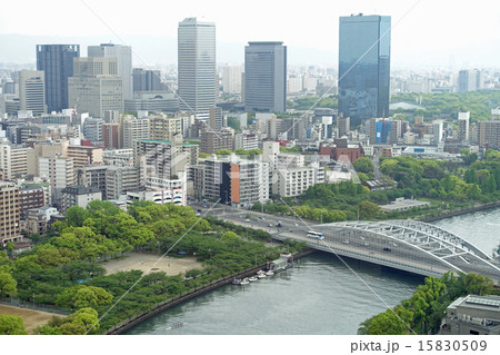 大阪ビジネスパークと大川 15830509