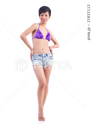 Woman body in bikini isolated Woman body in bikini isolated 15835113