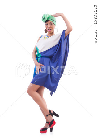 Japanese woman isolated on the white Japanese woman isolated on the white 15835120