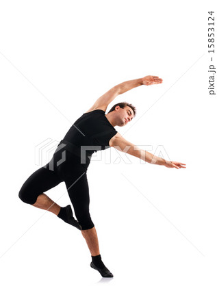 Dancer isolated on the white background Dancer isolated on the white background 15853124